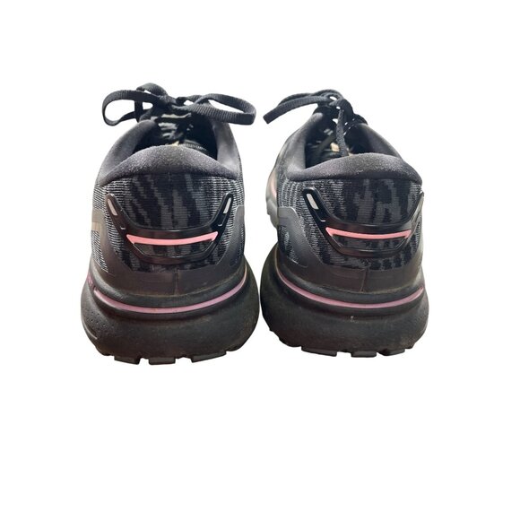 Brooks Ghost 15 woman’s Black Leopard Running Sneakers Shoes Size 9B SKU 8686 - Picture 6 of 14